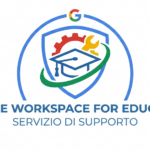 Logo con colori Google (rosso, verde, giallo e blu) e scritta 